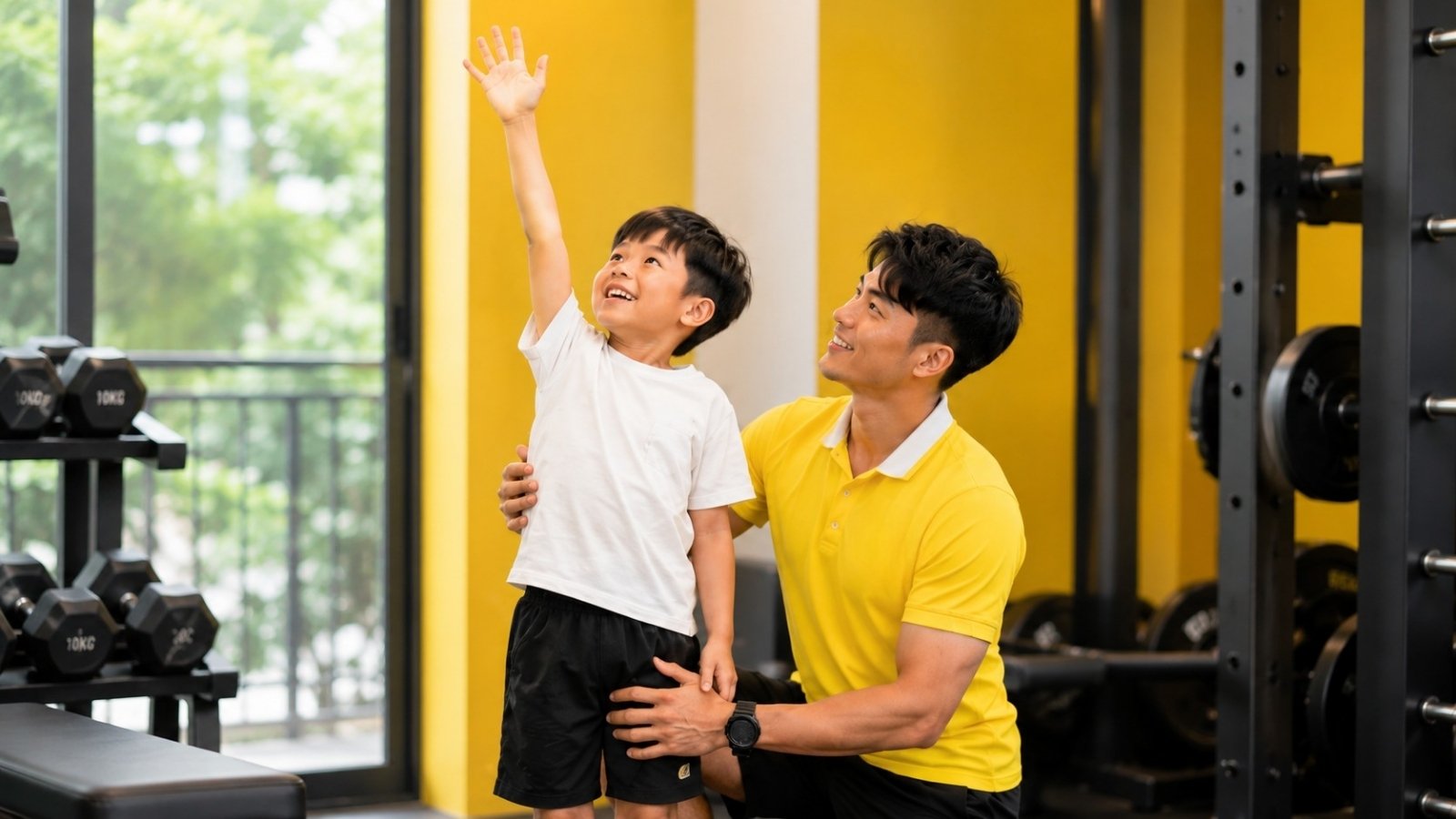 Trẻ em tham gia hoạt động thể thao ngoài trời